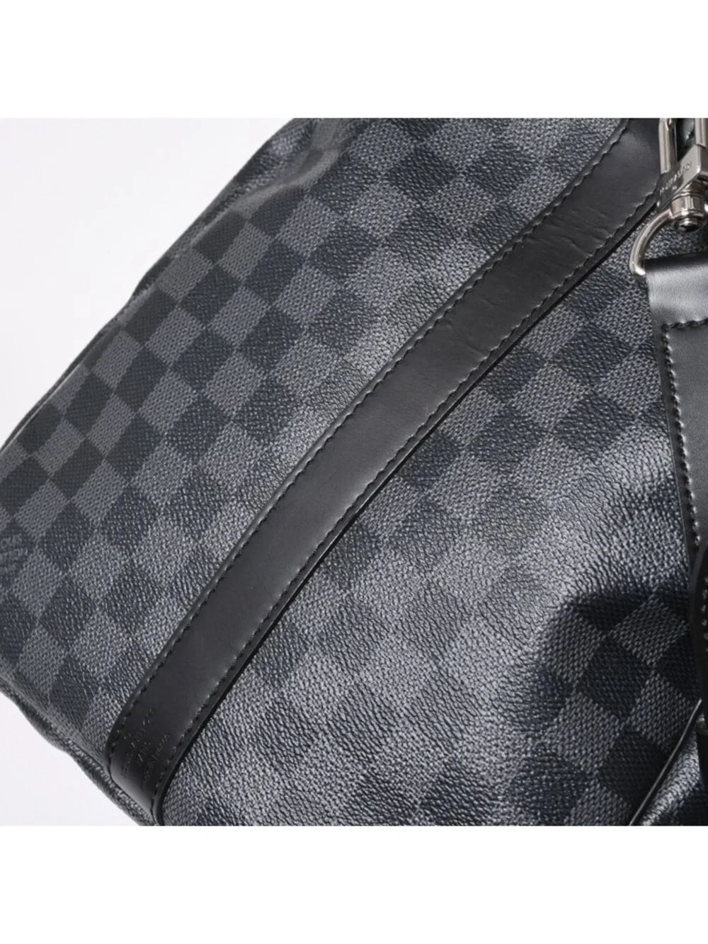 Louis Vuitton Keepall Bandouliere 55 Boston Bag Damier Graphite Black